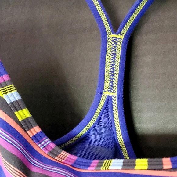 Rare Lululemon Strappy Power Y Tank Top - Size 8 (New Condition) Y2K Stipes - Picture 10 of 10